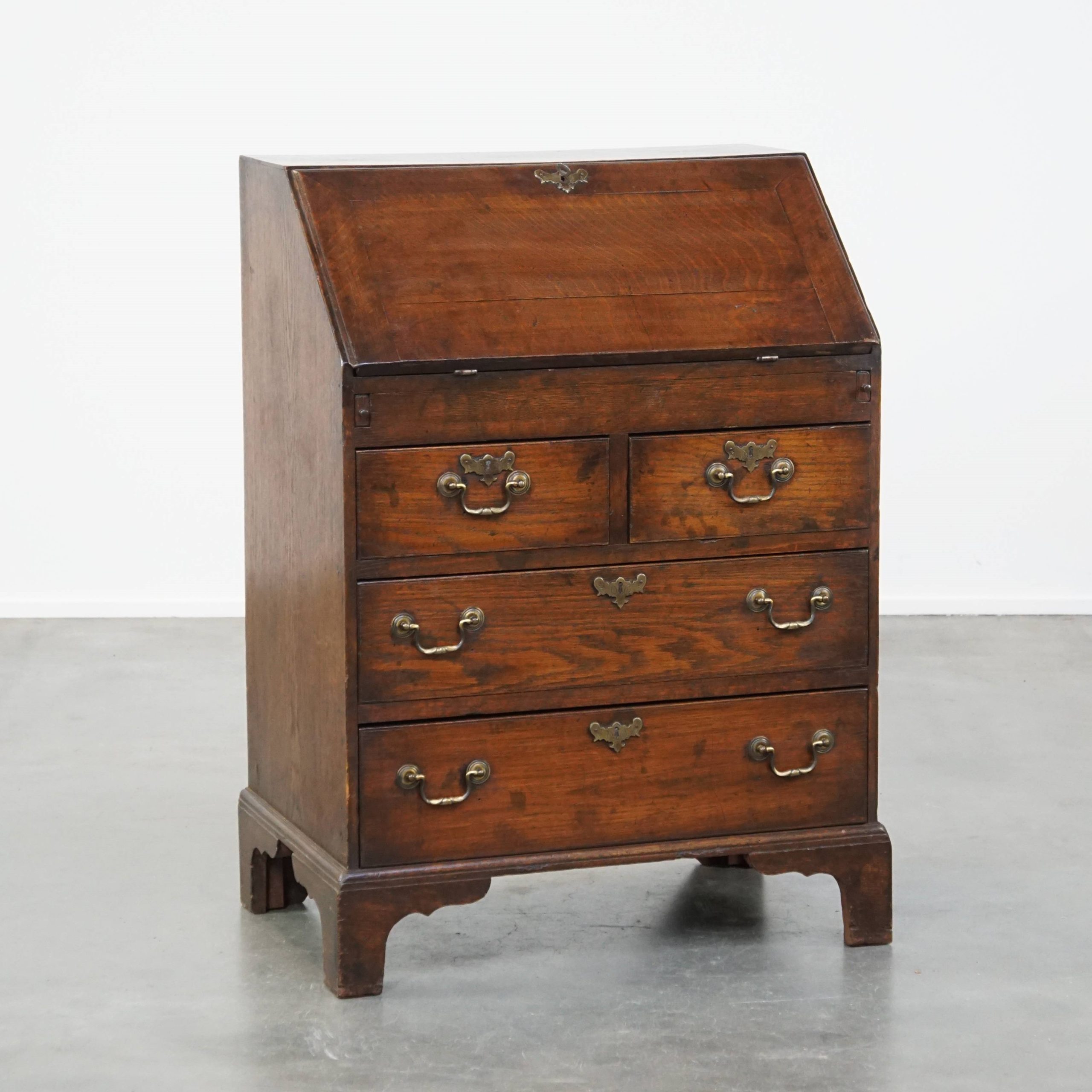 Antieke Subtiele Engelse Secretaire Uit Begin 19e Eeuw Met Een Prachtig Interieur image 2