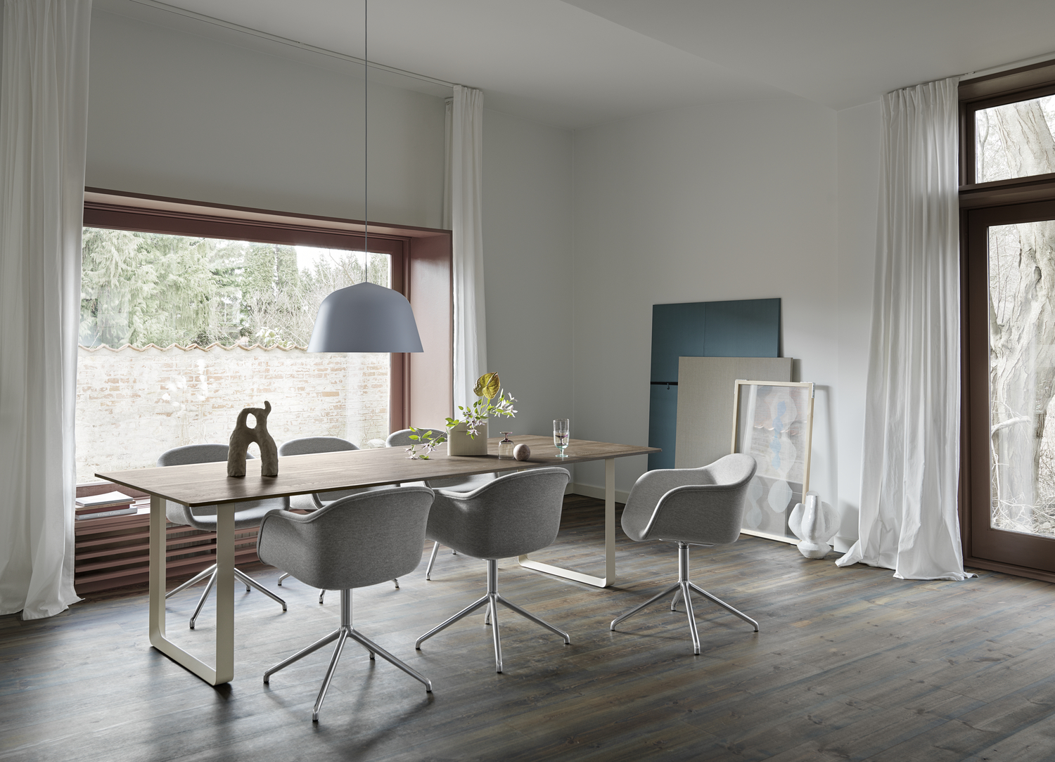 Muuto / Fiber Armchair / Swivel Base / Cognac image 10