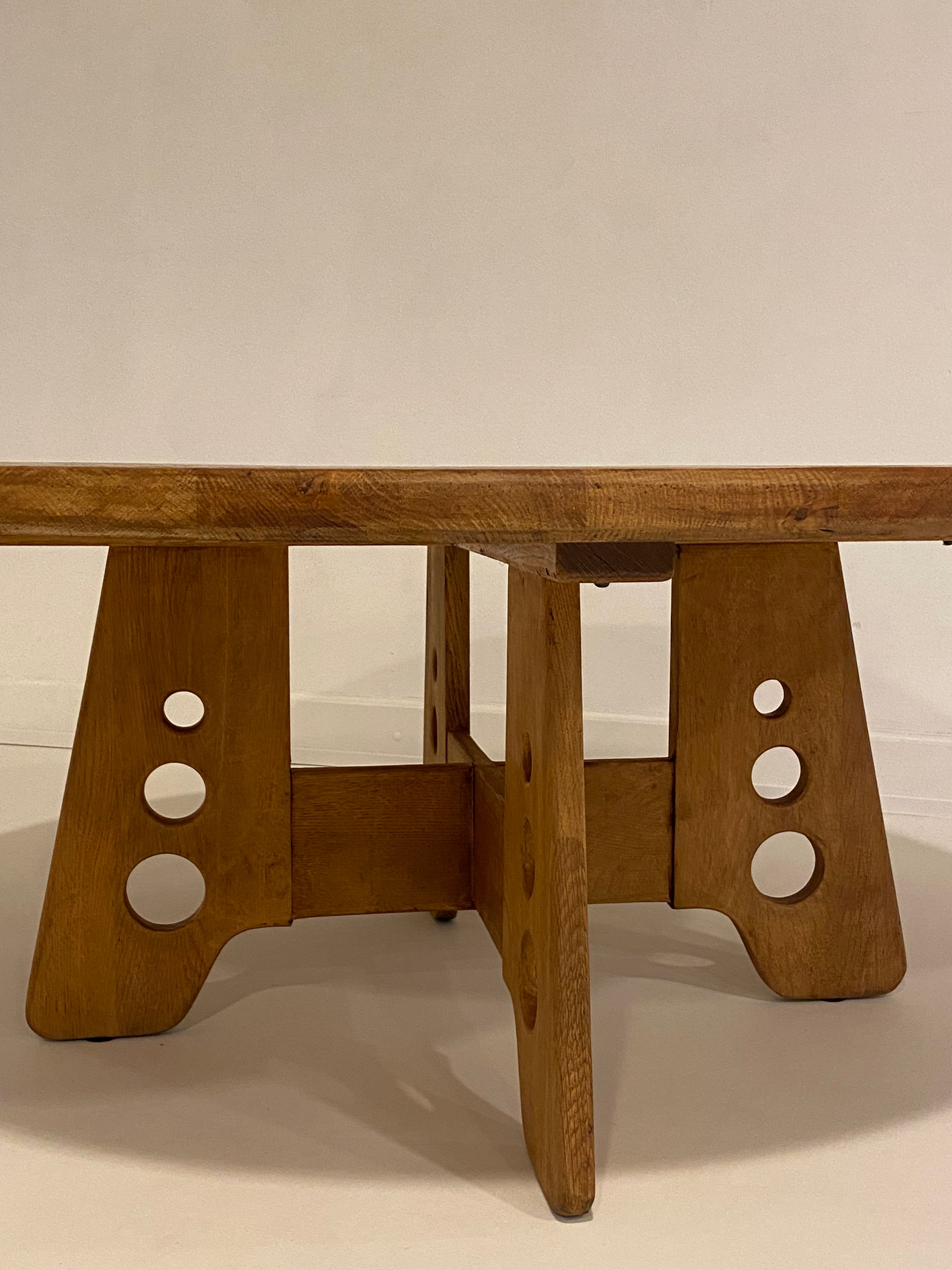Vintage Oak Coffee Table By Gilbert Marklund For Furusnickarn Ab image 3