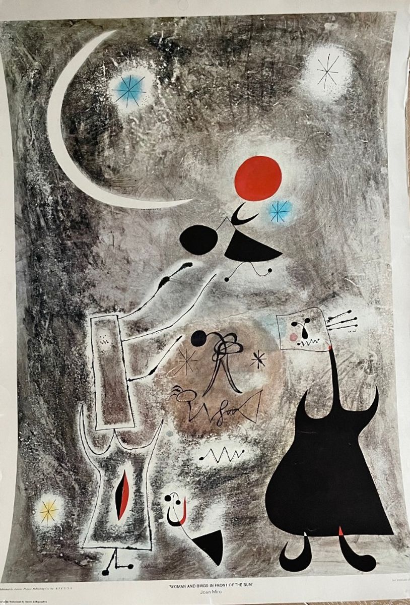 Joan Miró (1893-1983) – Woman And Birds In Front Of The Sun image 15