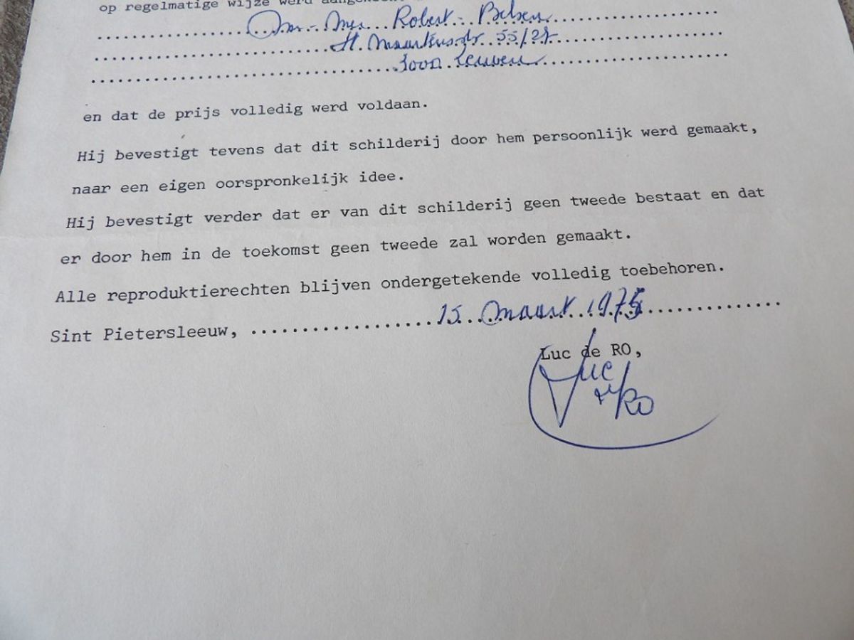 Luc De Ro Blauw Landschap image 12