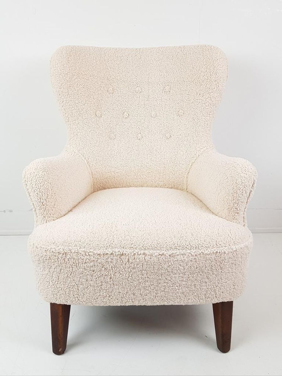 Vintage Artifort Theo Ruth Heren Fauteuil Teddy Nieuwe Stof image 3