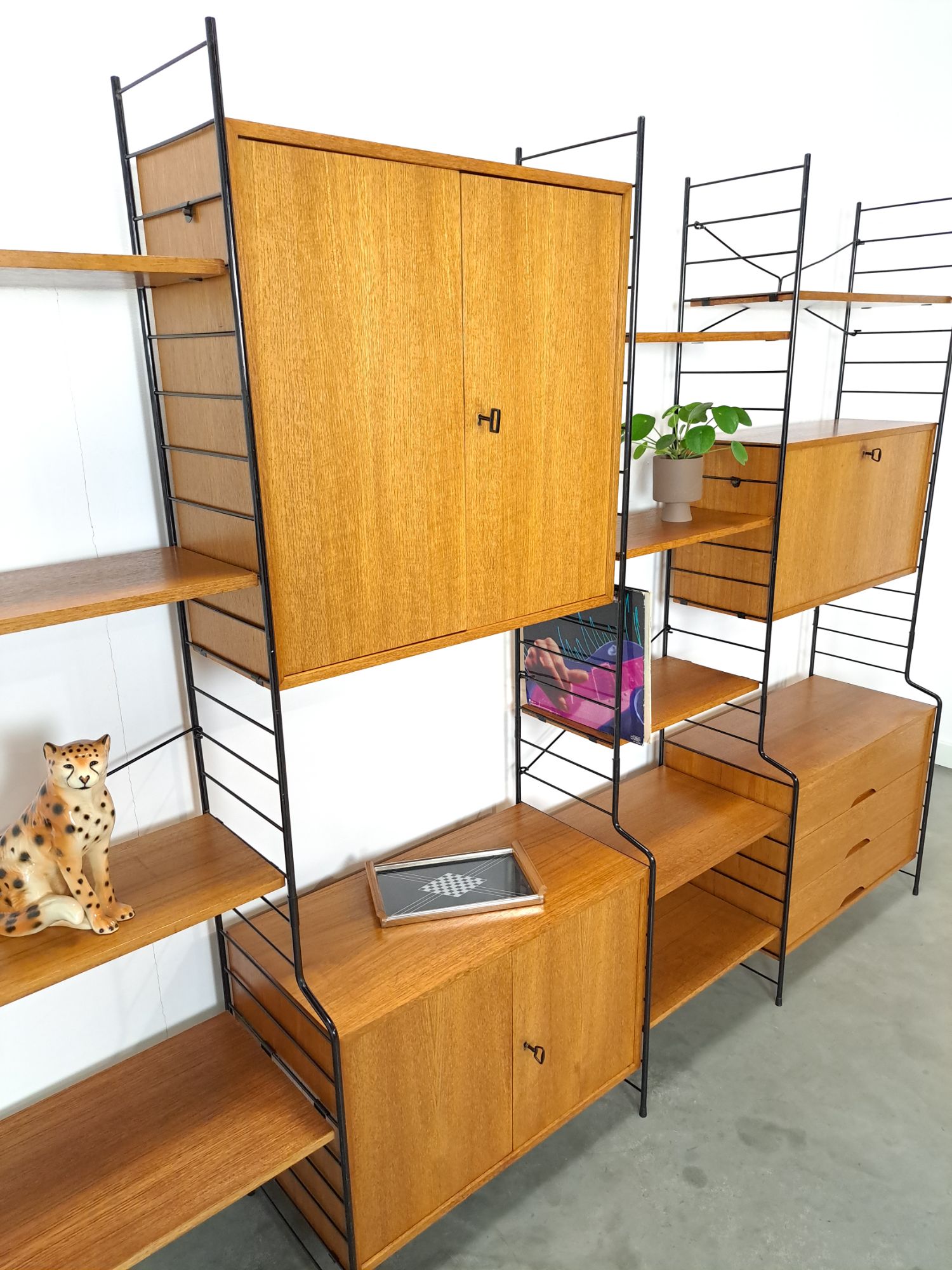 Design Whb Teak Modulair Lp Wandsysteem Vrijstaand image 8