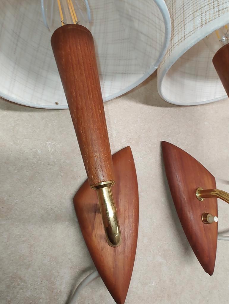 Teak Wandlampjes image 3