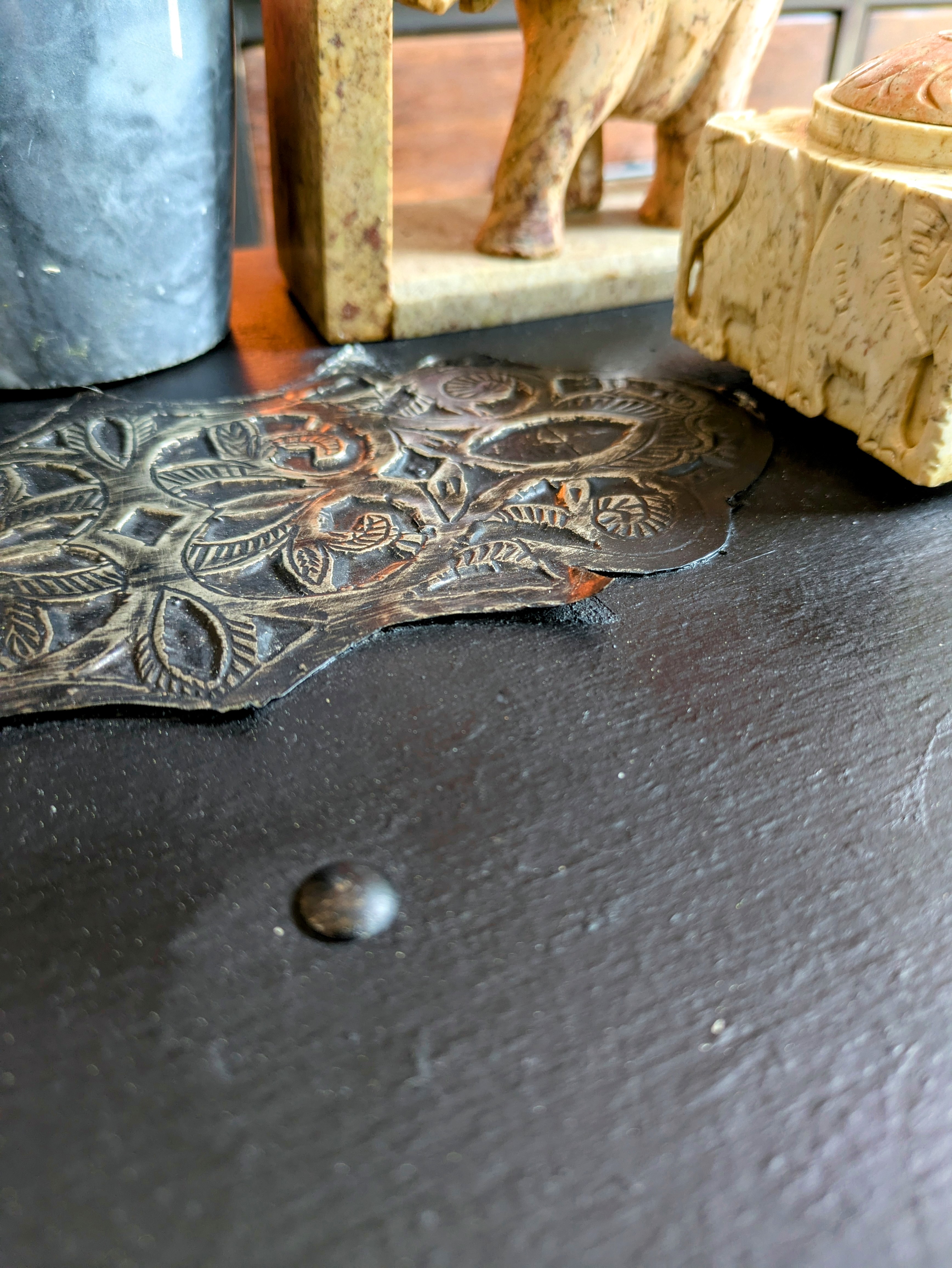 Zwart Indiaas Boho Kastje Met Ornamenten image 8
