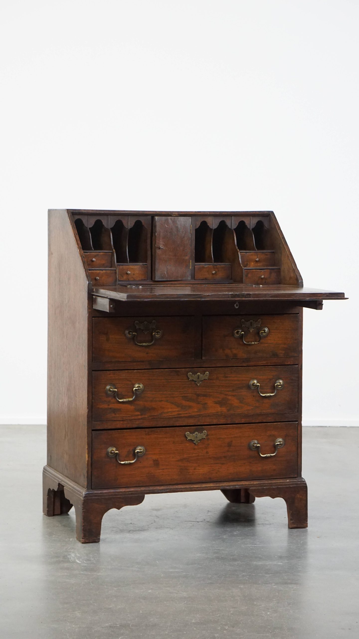 Antieke Subtiele Engelse Secretaire Uit Begin 19e Eeuw Met Een Prachtig Interieur image 3