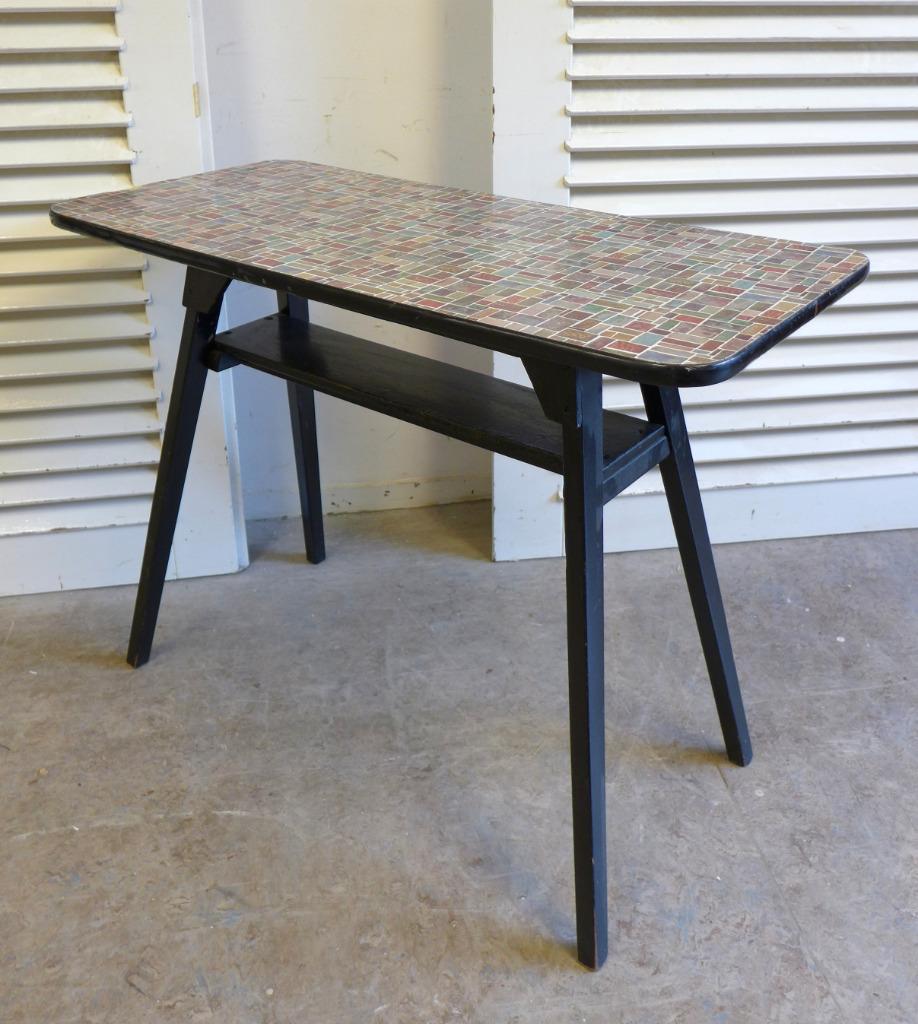 Prachtige Retro Vintage Midcentury Marmeren Salontafel image 14