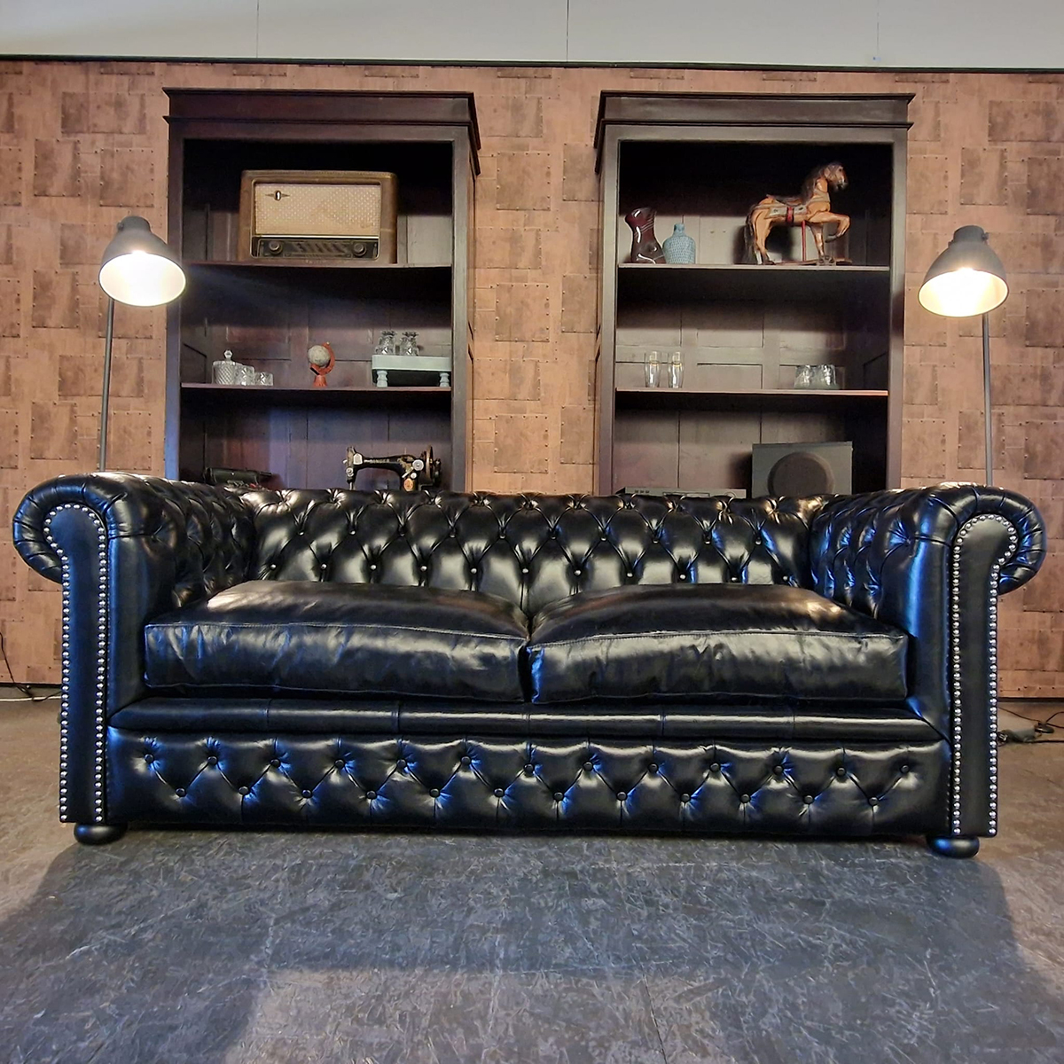 Chesterfield Brighton Slaapbank - Zwart image 13