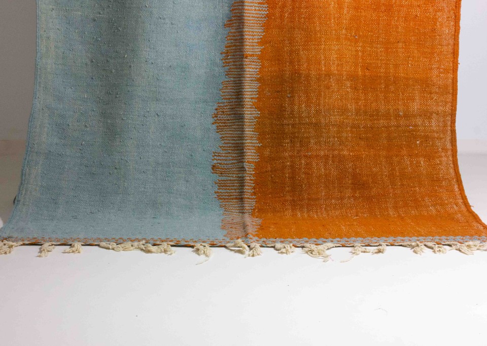 Mid-Century Vintage Handgeknoopt Kilim Vloerkleed In Wol image 7
