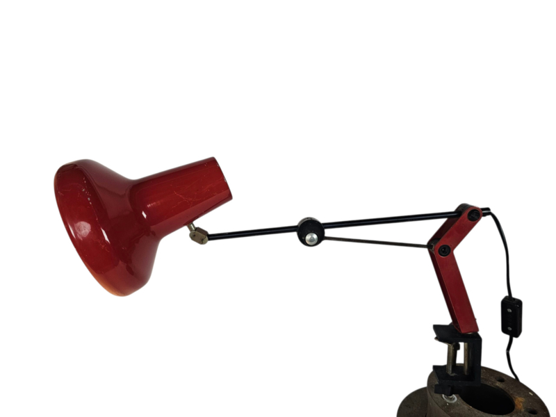 IKEA Design - Verstelbare Bureaulamp - Metaal - Tafelklem - 80's image 8