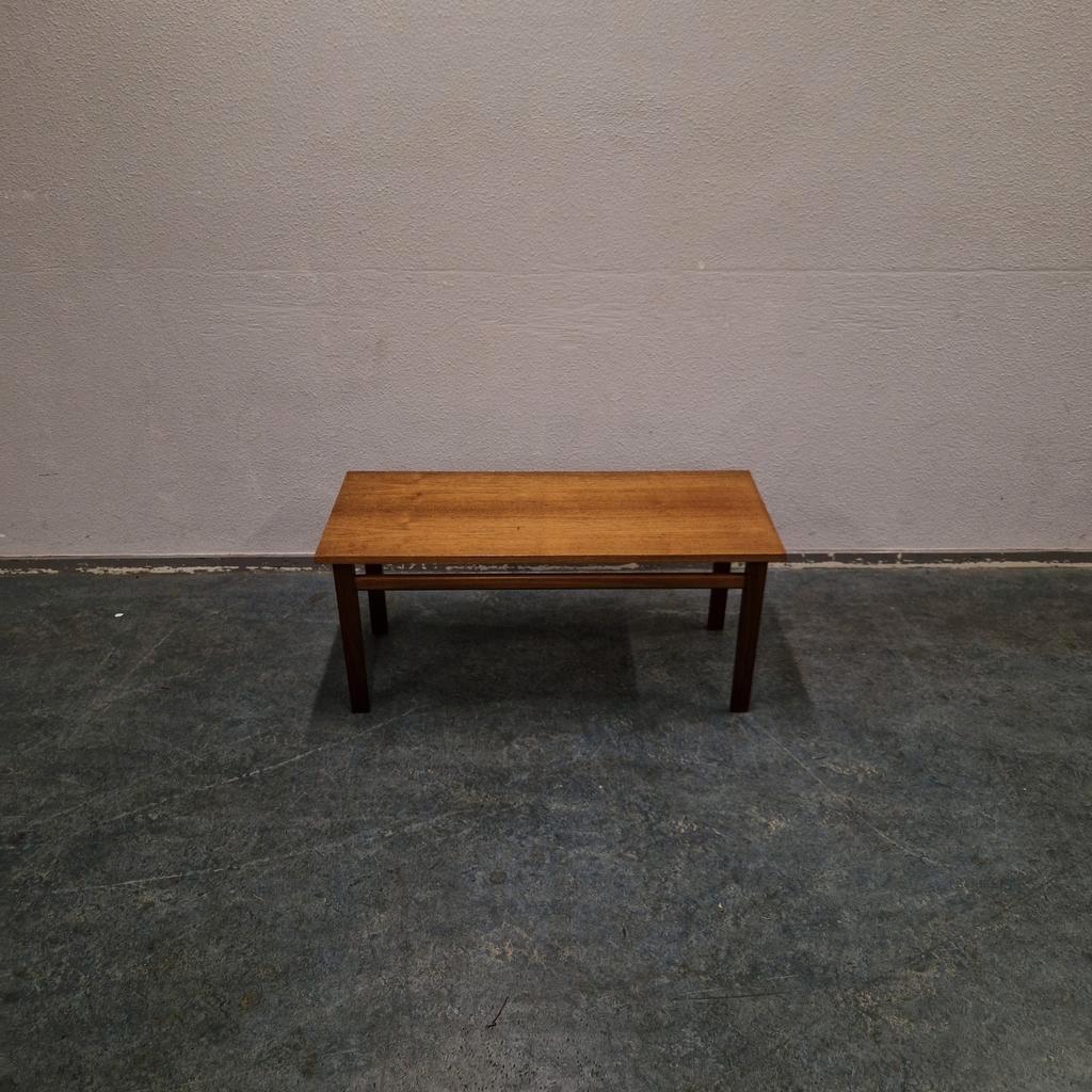 Japandi Mid Century Vintage Salontafel Teakhouten Coffeetable image 9