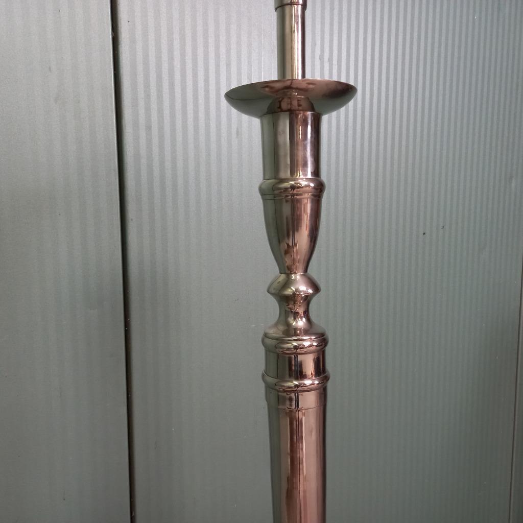 Vintage Verchroomd Staande Schemerlamp image 3