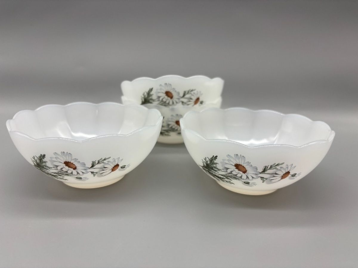 Set Arcopal Schaaltjes Daisy 4 Stuks 70's image 4