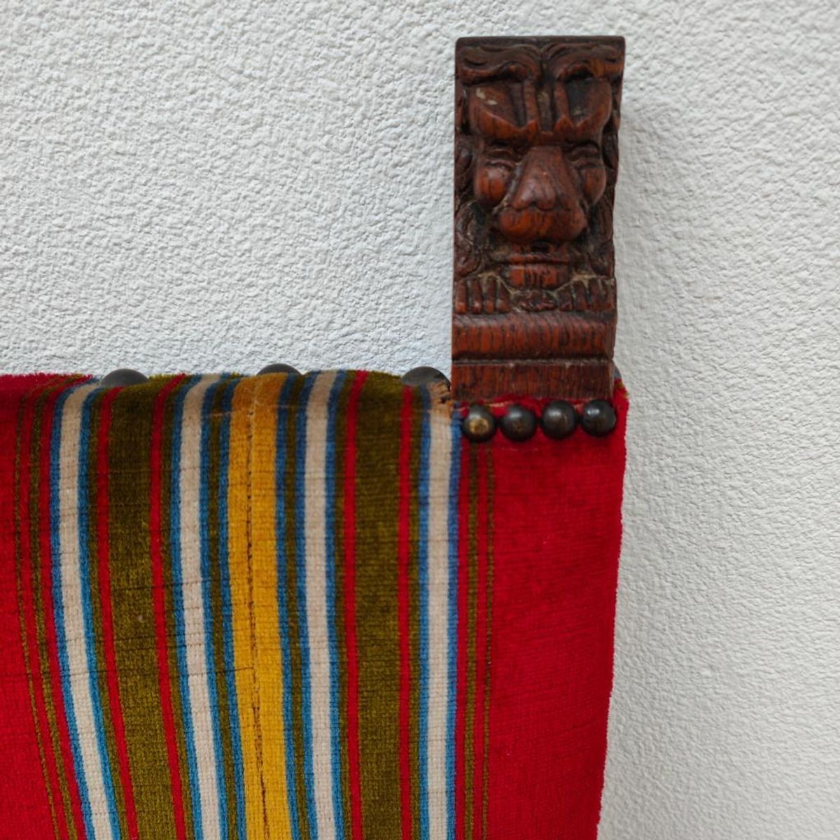 Antieke Vintage Franse Eikenhouten Bank, Halbank Eetkamerbank image 14