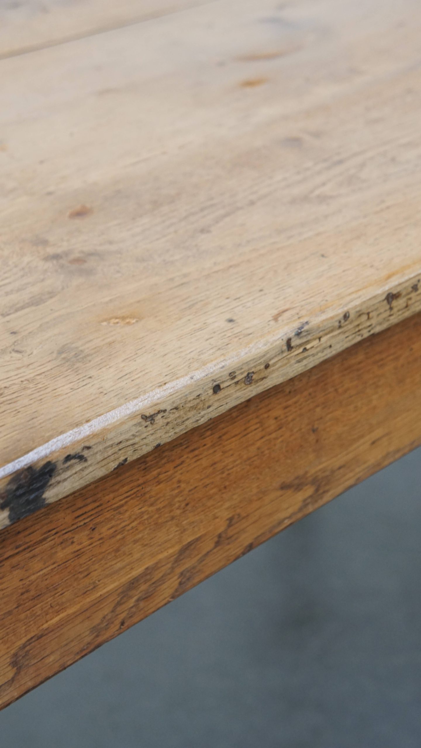Zeer Grote En Karaktervolle Antieke Eikenhouten Xxl Eettafel Voor 8 Tot 10 Personen image 17