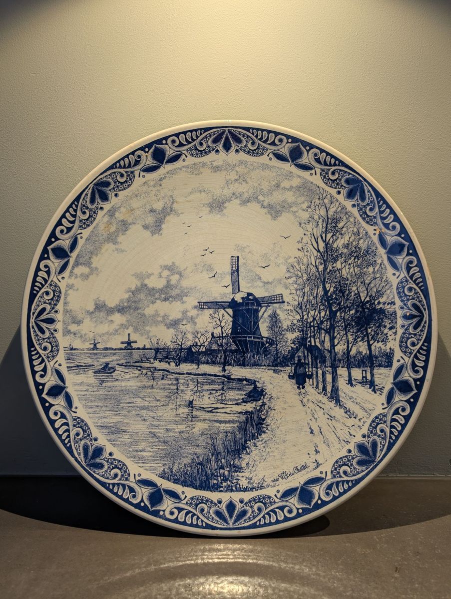Mooi Delftsblauw Wandbord 39cm image 3