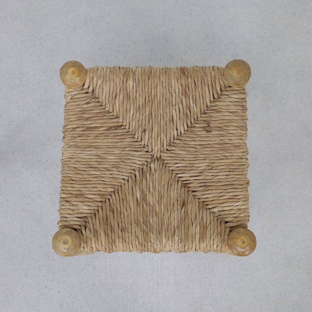 4x Vintage Barkruk Hout En Riet 1970s image 8