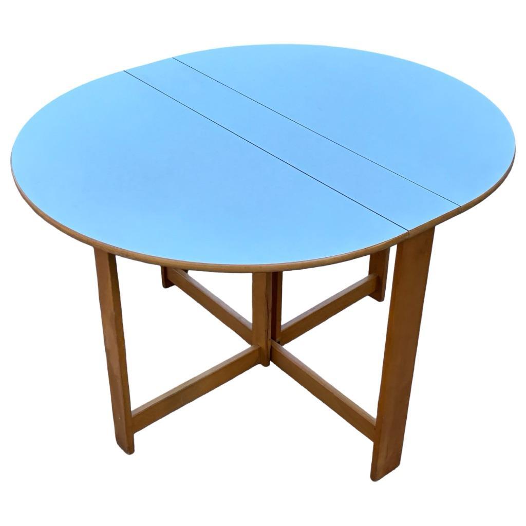 Vintage Ronde Scandinavische Opklapbare Eettafel Design image 23