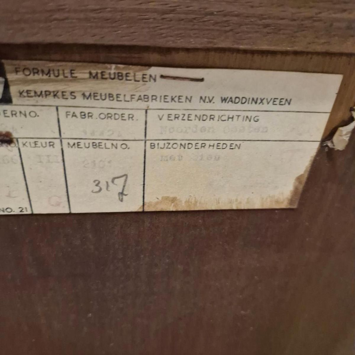 Strak Vintage Dressoir Kastje Kempkes Formule Meubel Sixties image 9