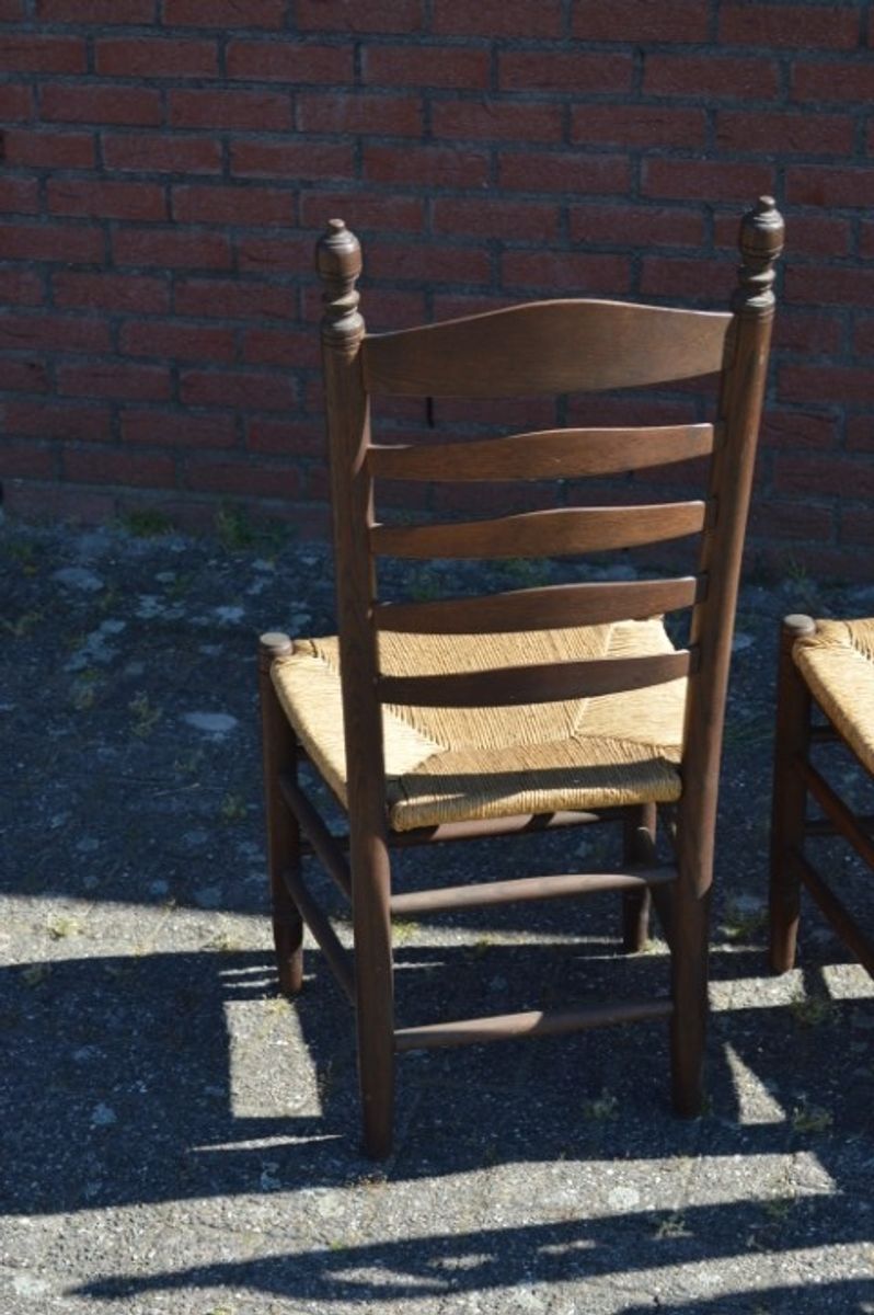 Knopstoelen Donker Eiken Set Van 4 image 2