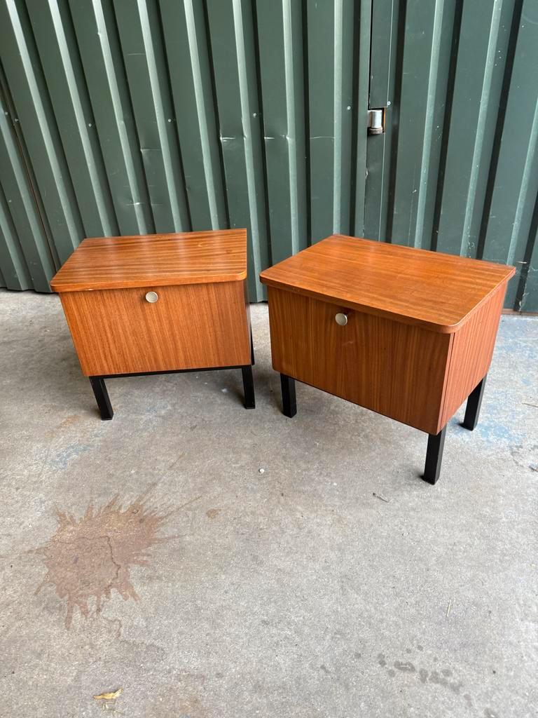 Vintage Teak Nachtkastjes - Set Van 2 image 8