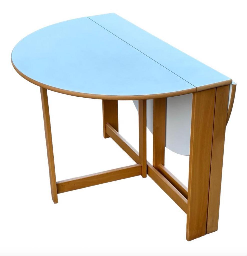 Vintage Ronde Scandinavische Opklapbare Eettafel Design image 4