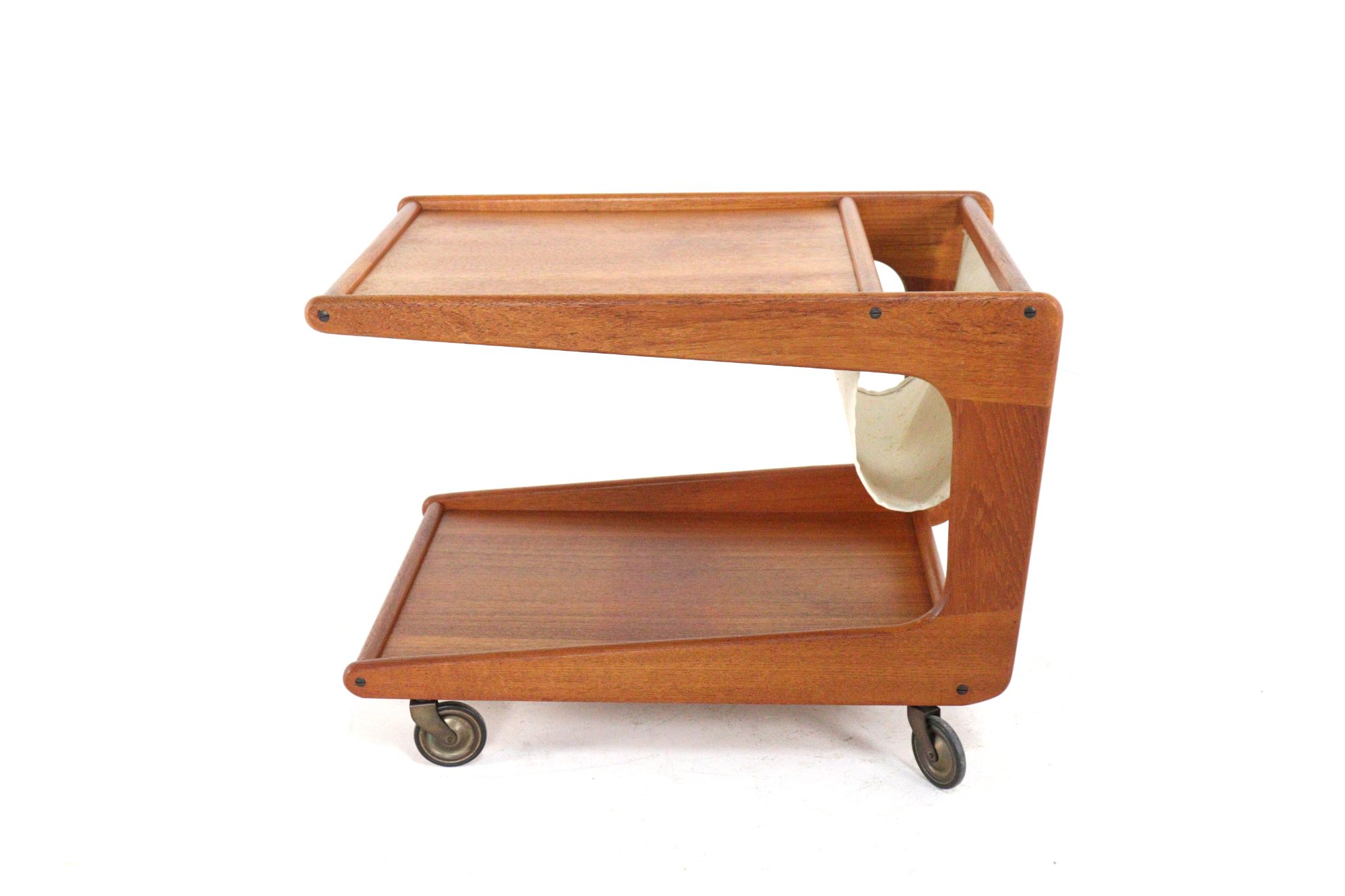 Sika Mobler Trolley Met Lectuurhouder Tijdschriftenrek Vintage Deens image 2