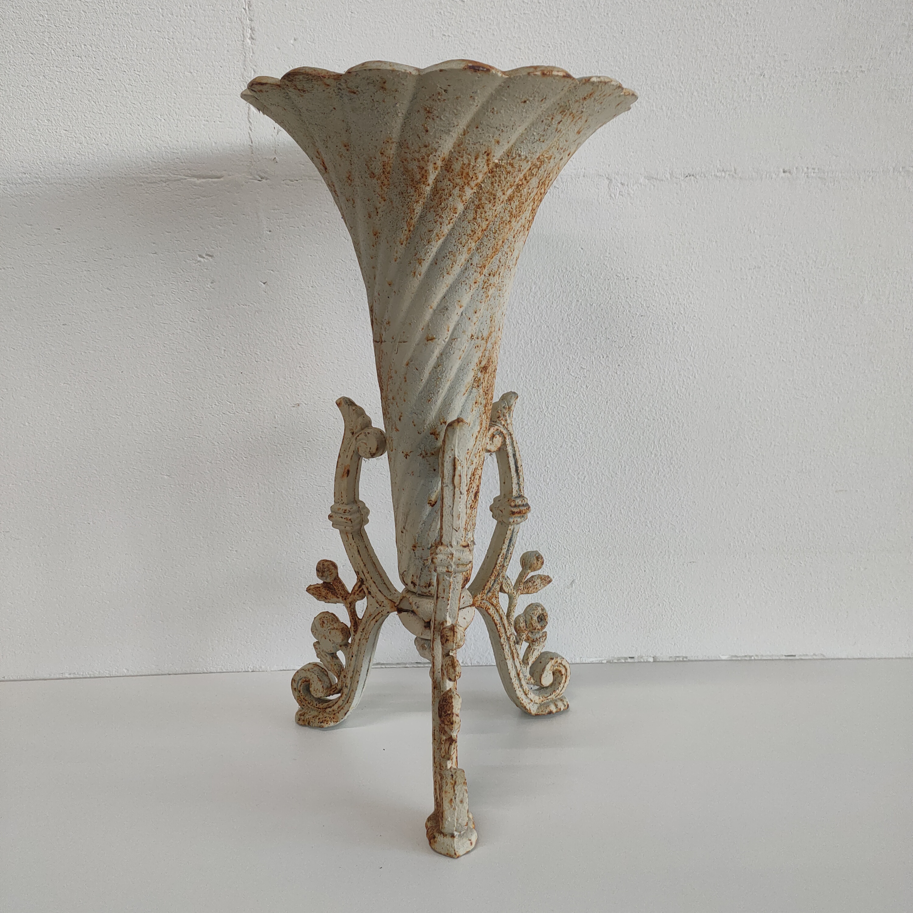 Gietijzeren Tuinvaas Creme Wit image 8