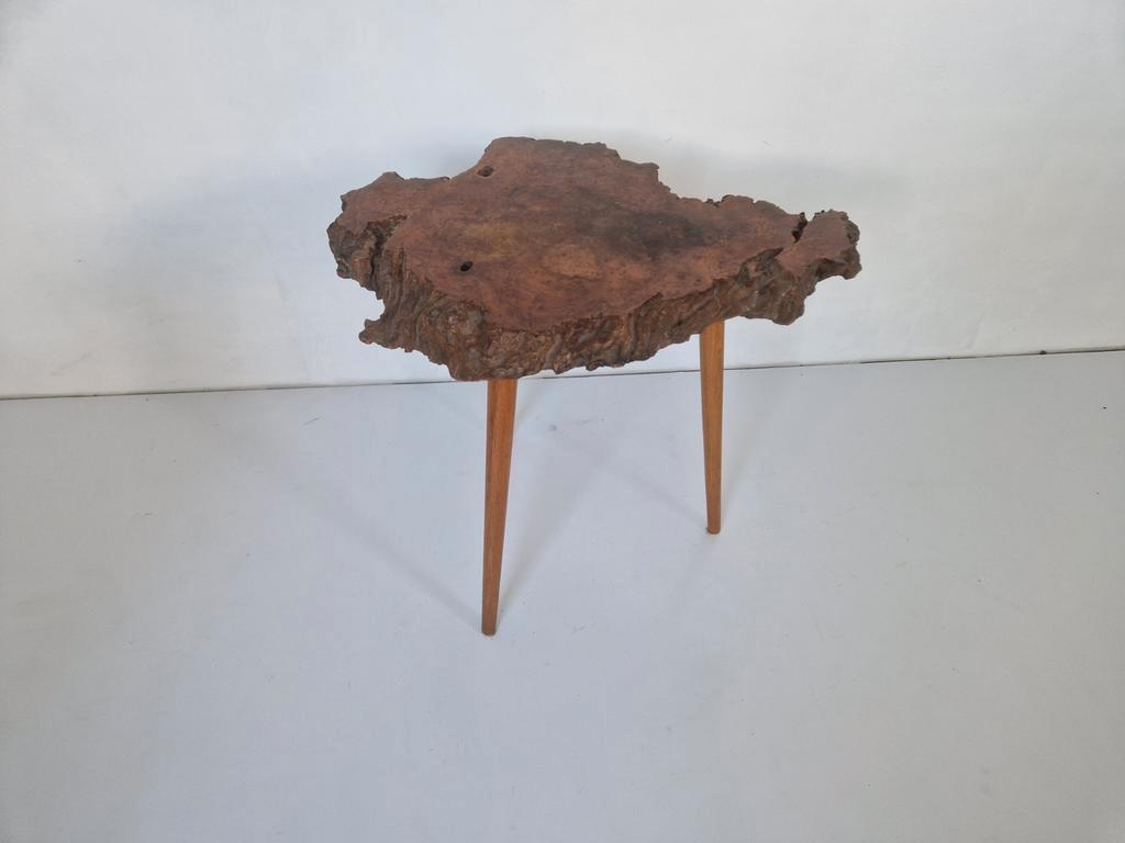 Mid Century Boomstam Side Table Vintage Design. image 3