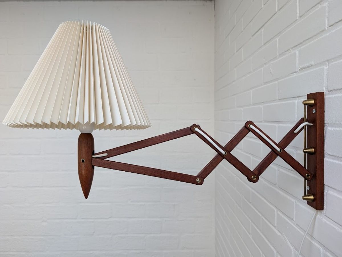 Vintage Schaarlamp, Deens Design, Jaren 60 image 7