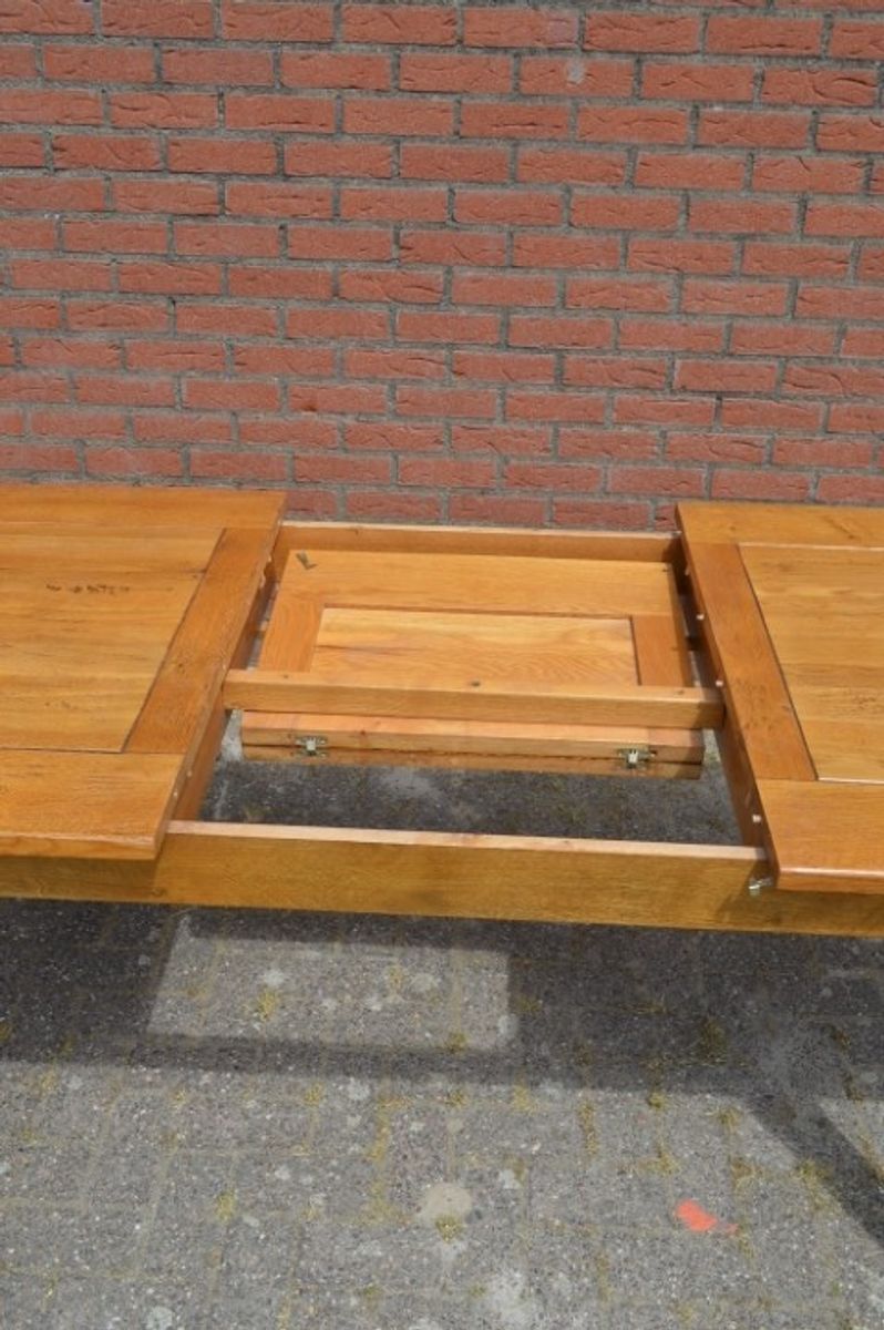 Eettafel Massief Eiken Uitschuifbaar image 10