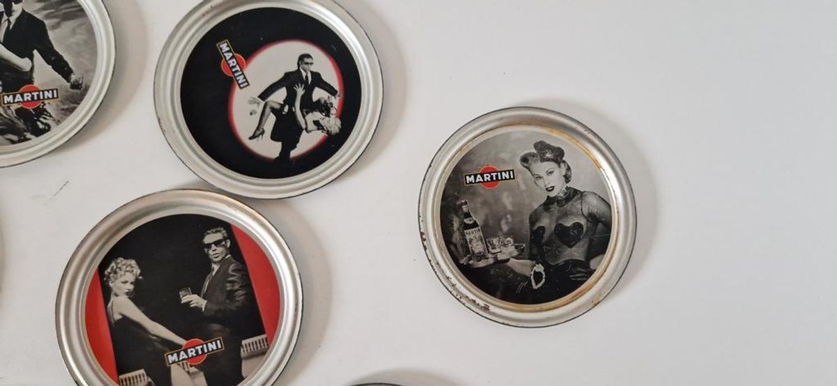 Martini Blikken Vintage Onderzetters image 3
