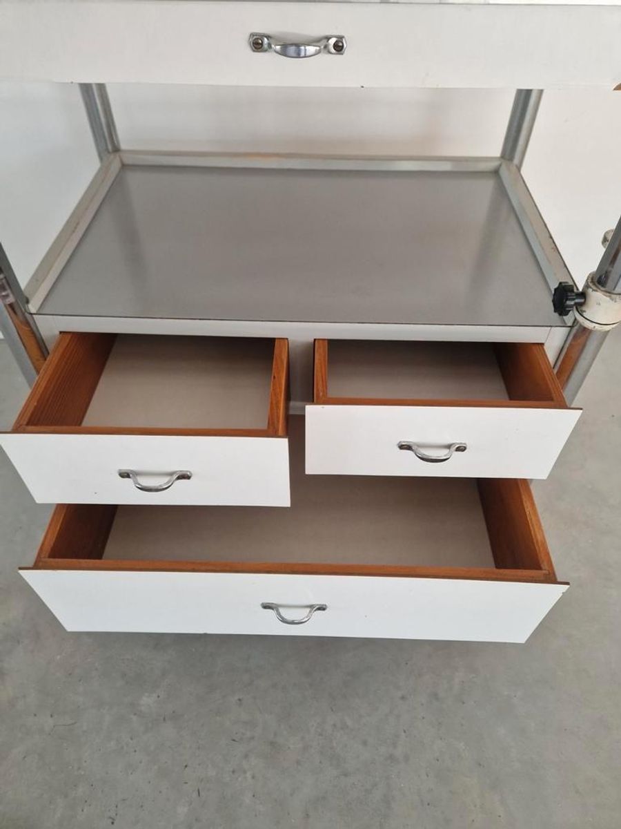 Vintage Bauhaus Stijl Tandarts Trolley image 8