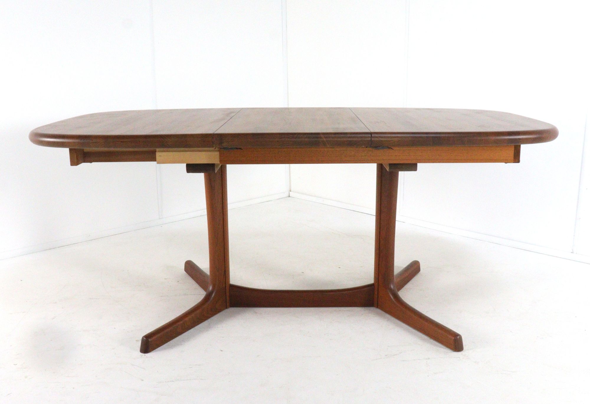 dyrlund Ovalen 1x Verlengbare Eettafel Massief Teak Vintage Deens image 16