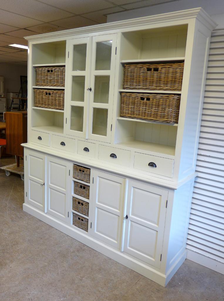 Grote Oude Buffet Vitrine School Museum Winkel Kast image 20