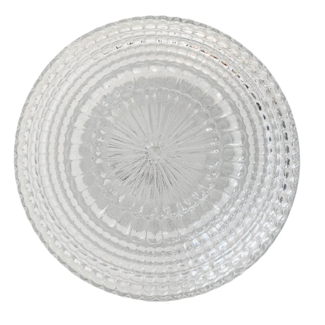 Mid-century Ronde Glazen Plafondlamp Bubbelglas 1960’s image 4