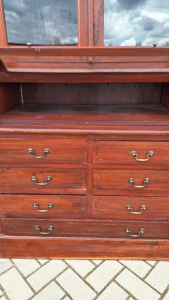 Vintage Buffetkast, Apothekers Vitrine Kast, Grutters Kast image 6