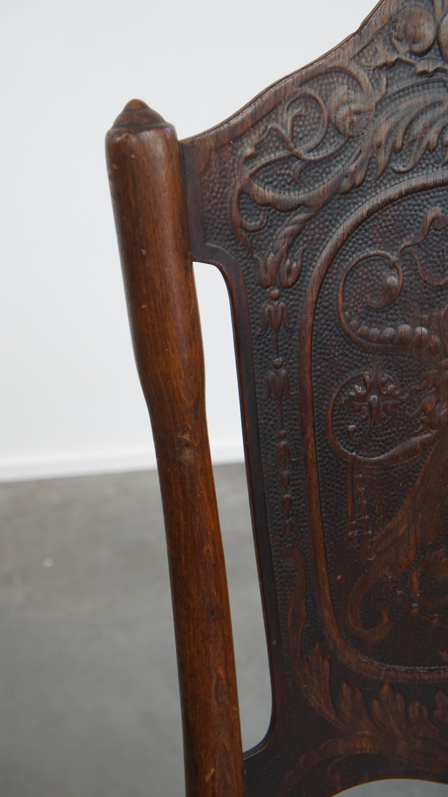 Originele Antieke Jacob En Josef Kohn Thonet Stoel Uit Begin 20e Eeuw Met Mooi Snijwerk image 5