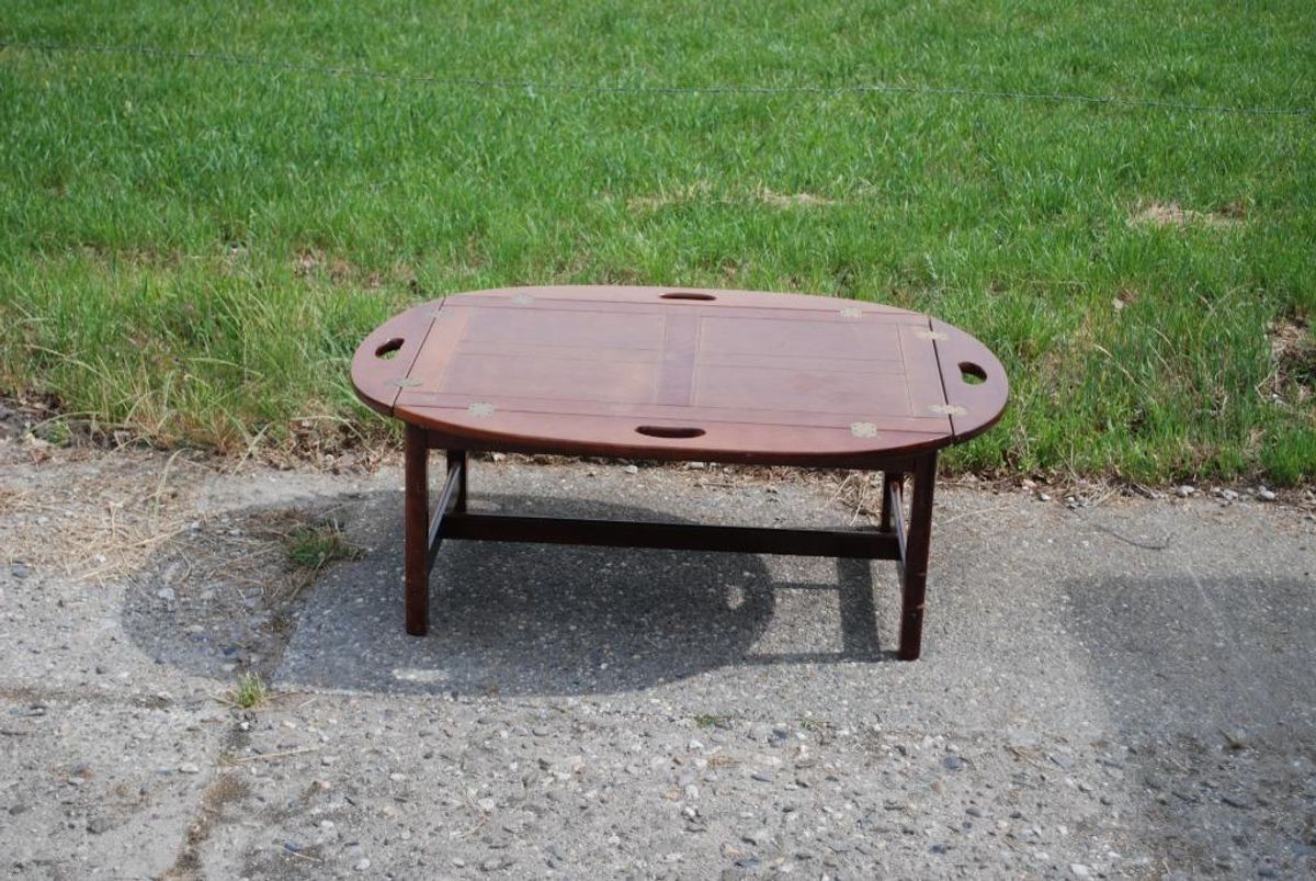 Butler Boat Table Mahonie, Boot Tafel image 8