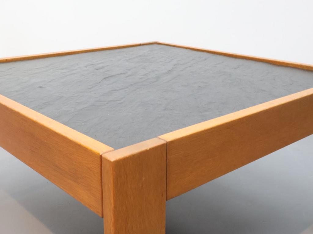 Vintage Salontafel | Leisteen | Eiken Frame image 6