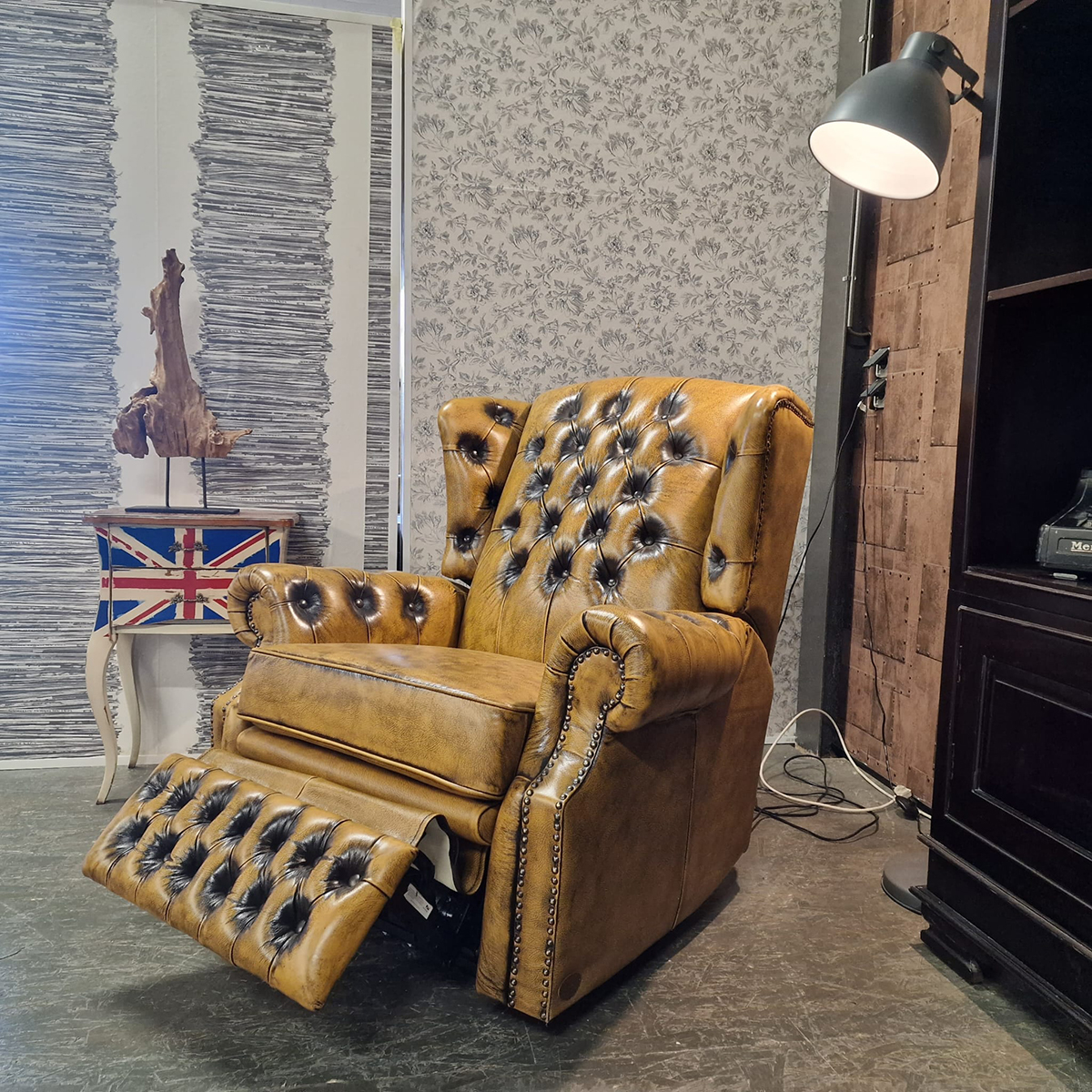 Chesterfield Tremblay Relaxfauteuil - Antiek Whiskey image 6