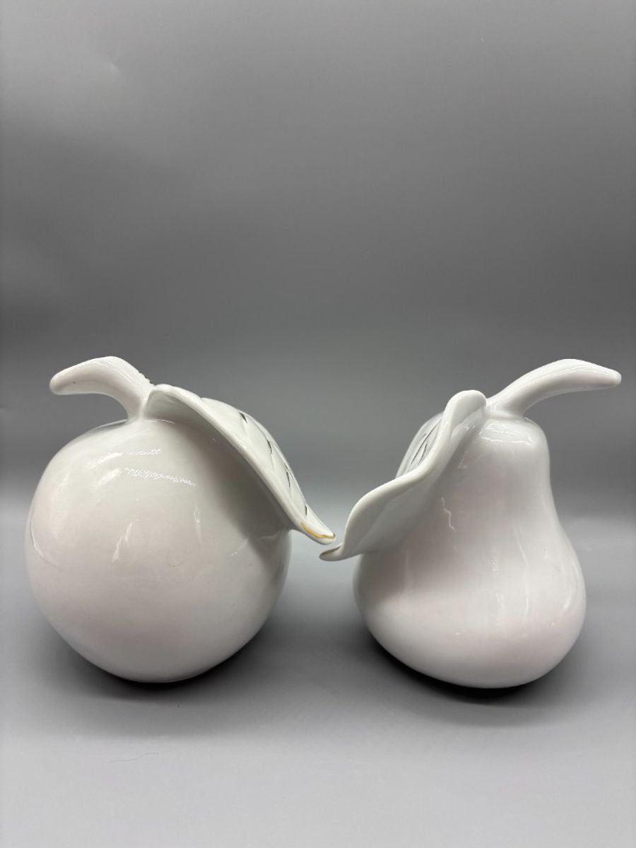 Set Appel & Peer Wit/goud 2 Stuks image 3