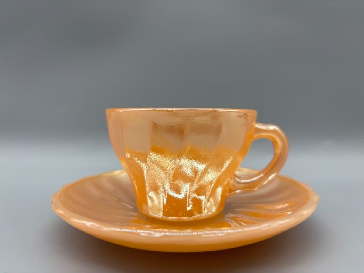 Fire King Kop En Schotel Peach 50's image 6