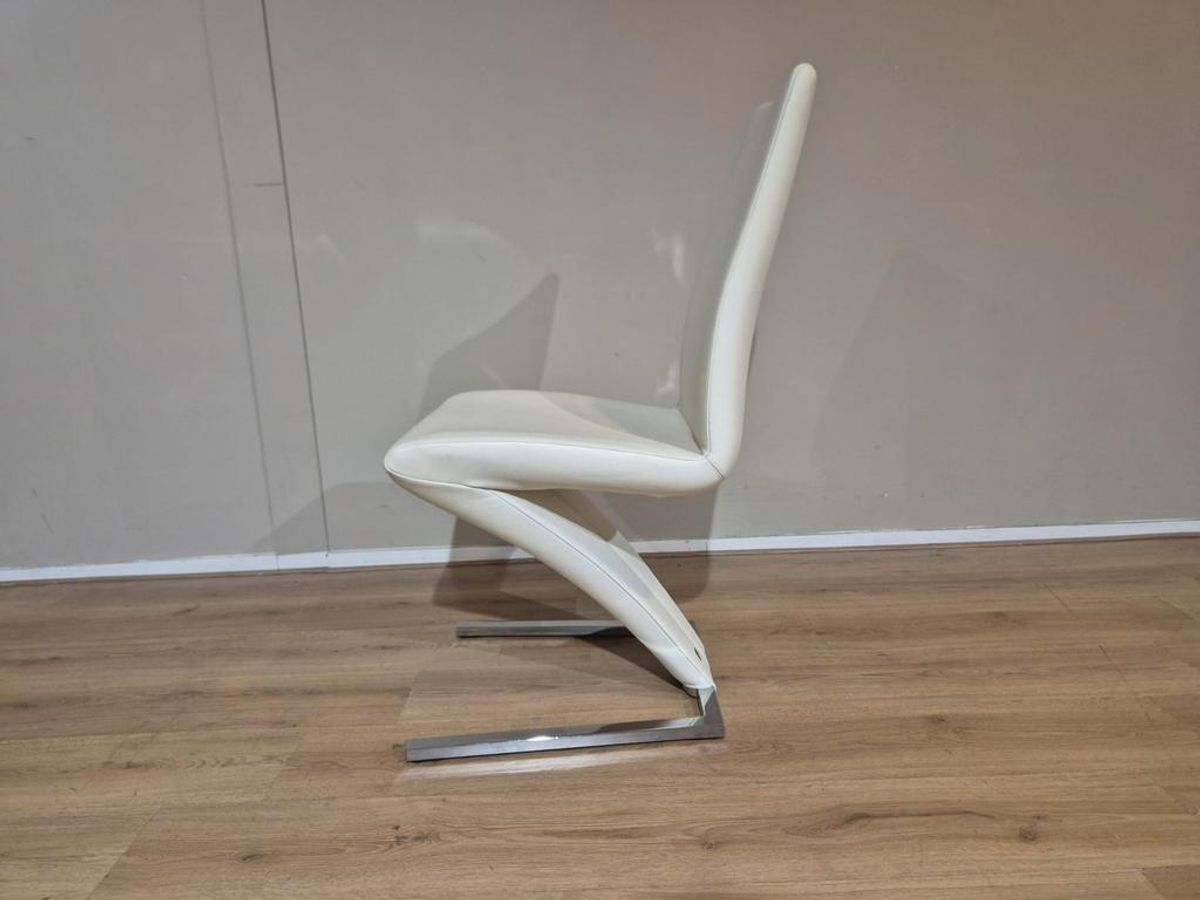 4x Rolf Benz 7800 - Eetkamerstoelen - Nieuwstaat - Zwart-wit image 18