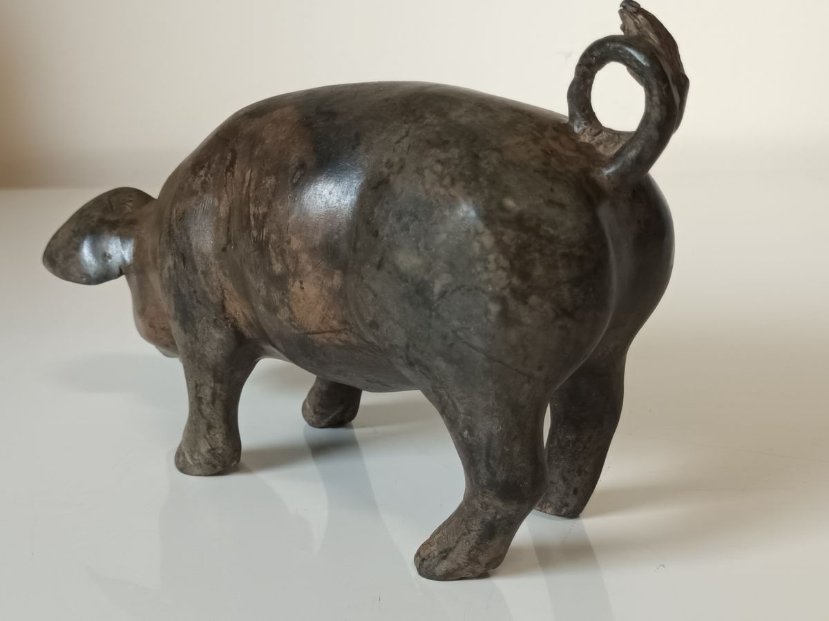 Bronzen Cochon Femelle Pierre Chenet image 3