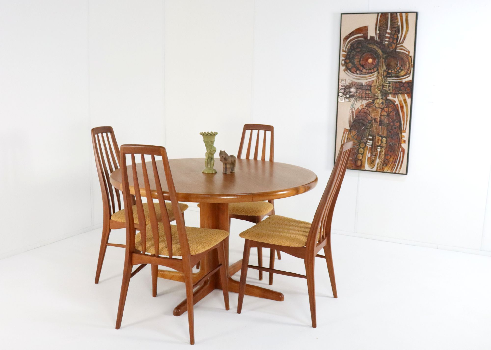 Vintage Johs. Kristoffersen & Son Ronde Eettafel Tafel 'bjerget' image 17