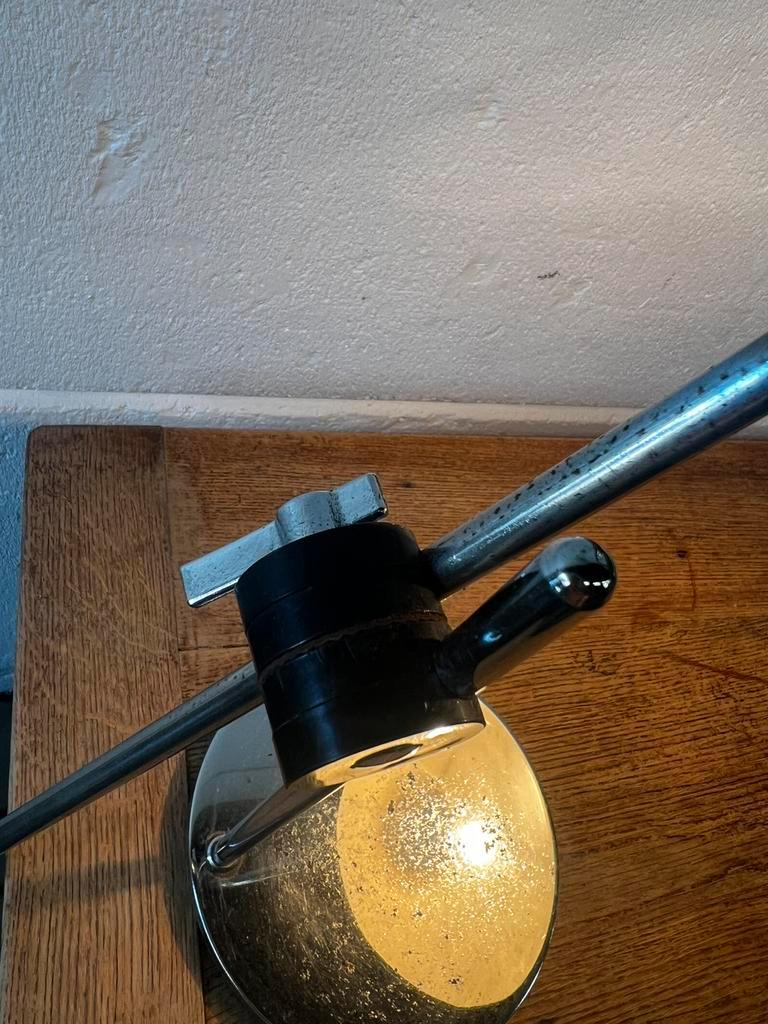 Vintage Industriële Groene Tafellamp / Desk Lamp image 8