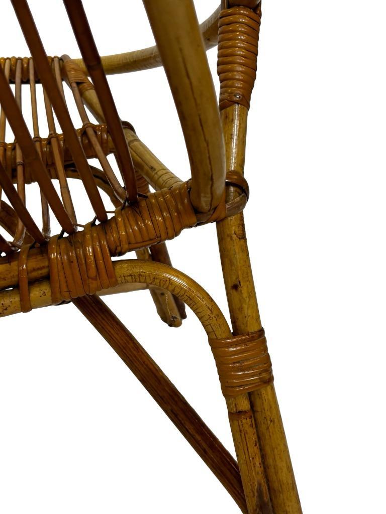 Vintage Set Van 4 Rotan Fauteuils Rohe Noordwolde 1960 image 18