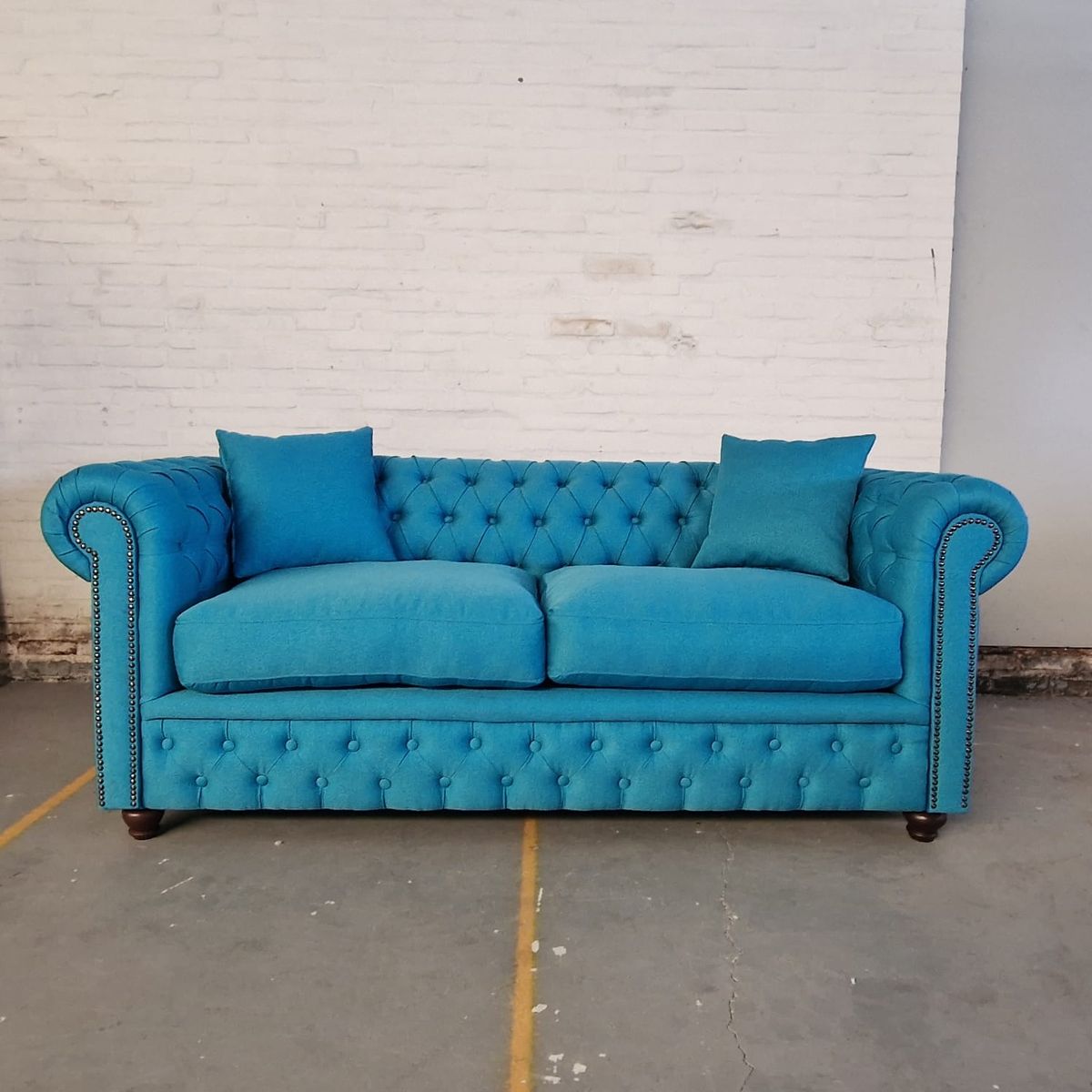 Chesterfield Bank Bahama Oceaanblauw (3-zits) image 8