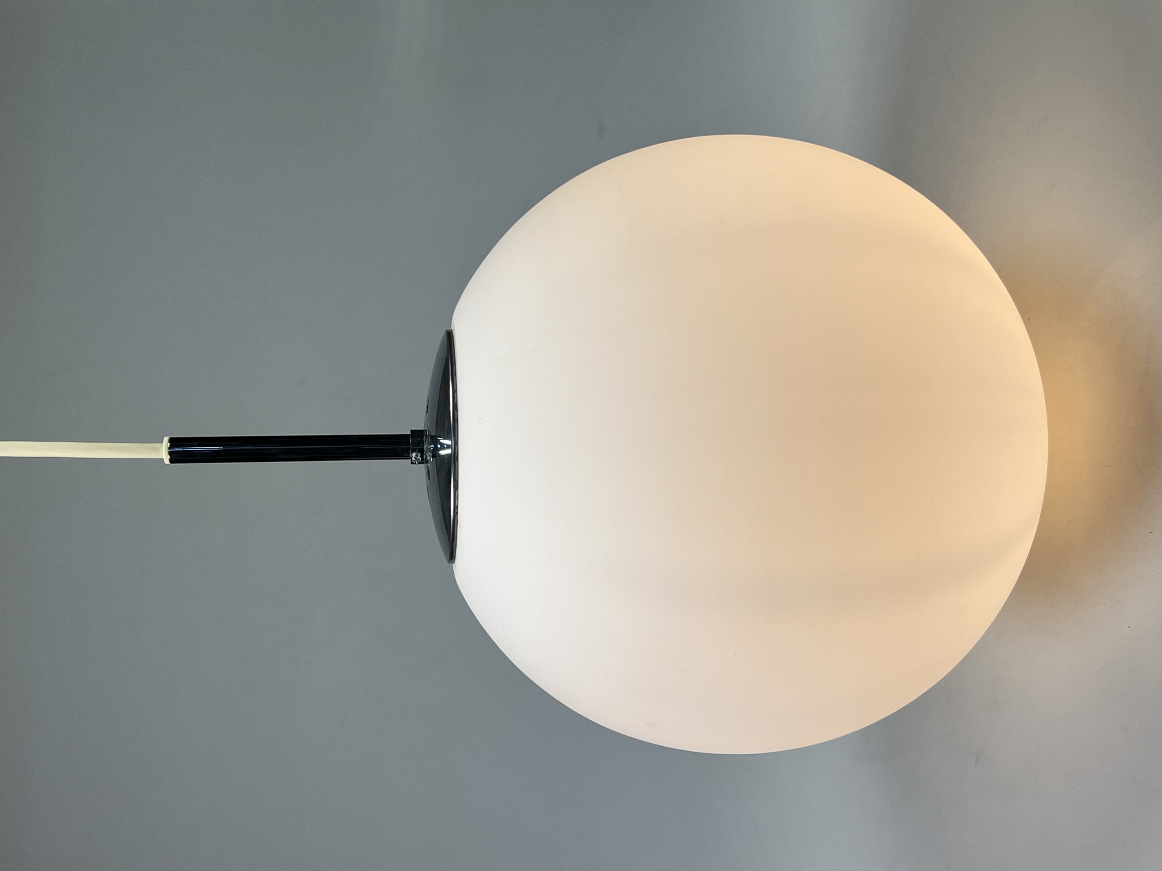 Vintage Glazen Bollamp / Hanglamp, Glashütte Limburg, Duitsland 1960's image 3
